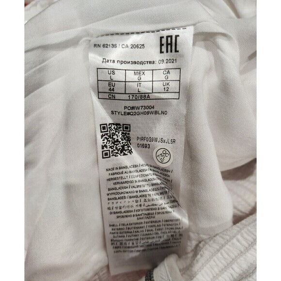 NWOT Guess Tella White Swiss Dot Ruched Front Corset Top, Juniors L - Picture 7 of 10